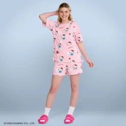 Hello Kitty Polka Dot Cooling Short Sleeve PJ Top Licensed