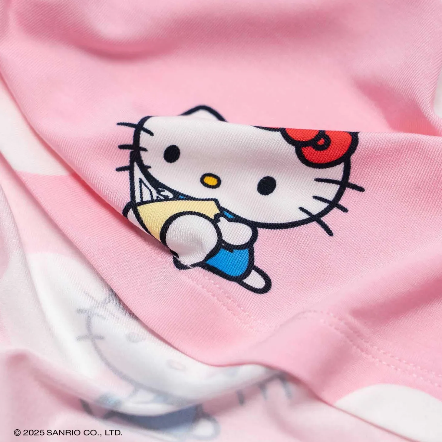 Hello Kitty Polka Dot Cooling Short Sleeve PJ Top Licensed