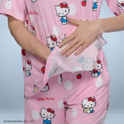 Hello Kitty Polka Dot Cooling Short Sleeve PJ Top Licensed