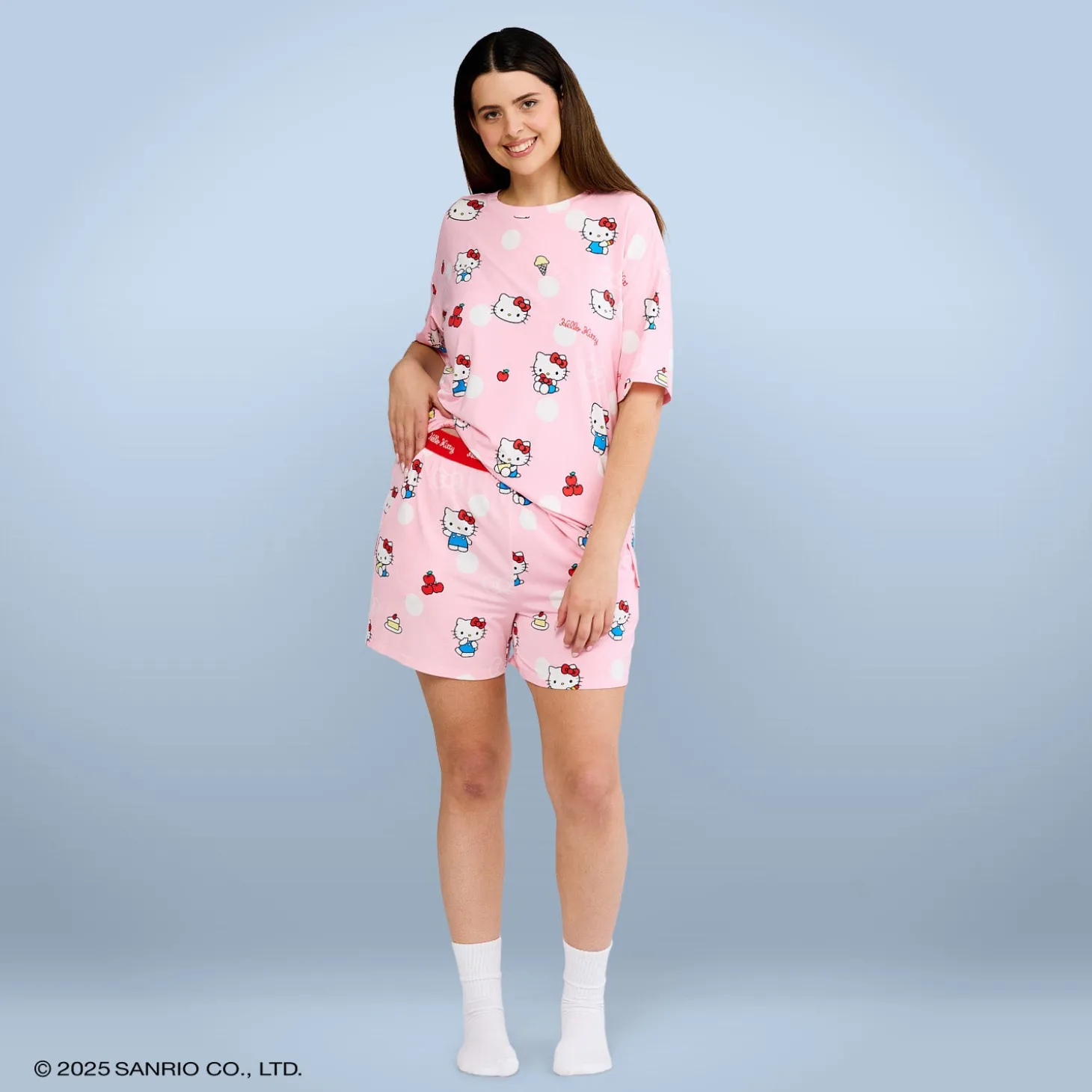 Hello Kitty Polka Dot Cooling PJ Short Licensed