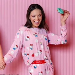 Hello Kitty Polka Dot Cooling Long Sleeve PJ Top Licensed
