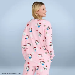Hello Kitty Polka Dot Cooling Long Sleeve PJ Top Licensed