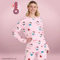 Hello Kitty Polka Dot Warming Long Sleeve PJ Top Licensed
