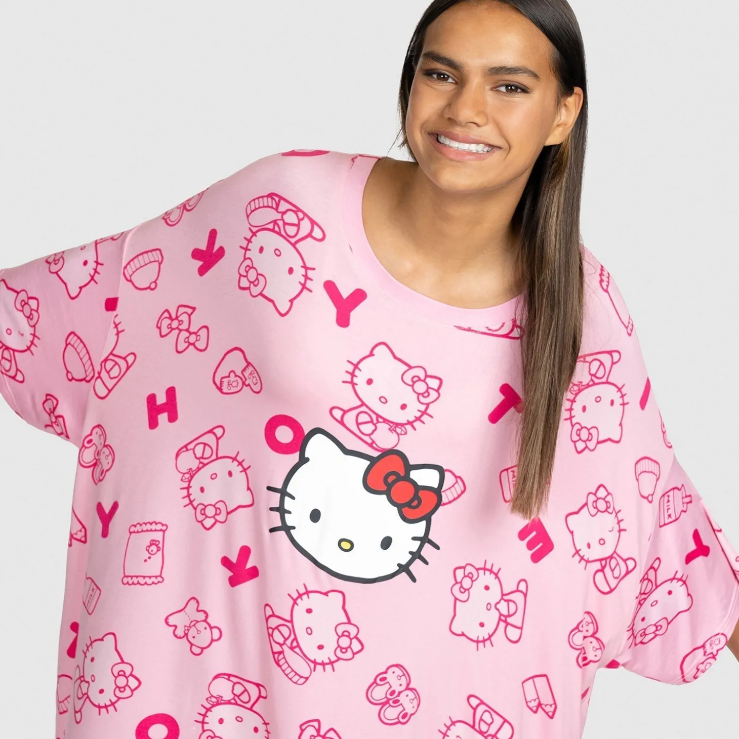 Hello Kitty Sleep Tee Nightie Licensed
