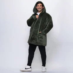 Khaki/Khaki Long Puffer Jacket