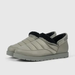 Khaki Puffer Boot Shoes