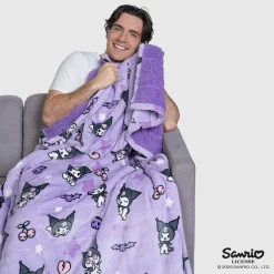 Kuromi Sherpa Blanket Licensed