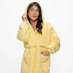 Lemon Fluffy Dressing Gown