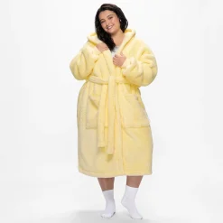 Lemon Fluffy Dressing Gown