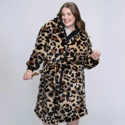 Leopard Sherpa Dressing Gown