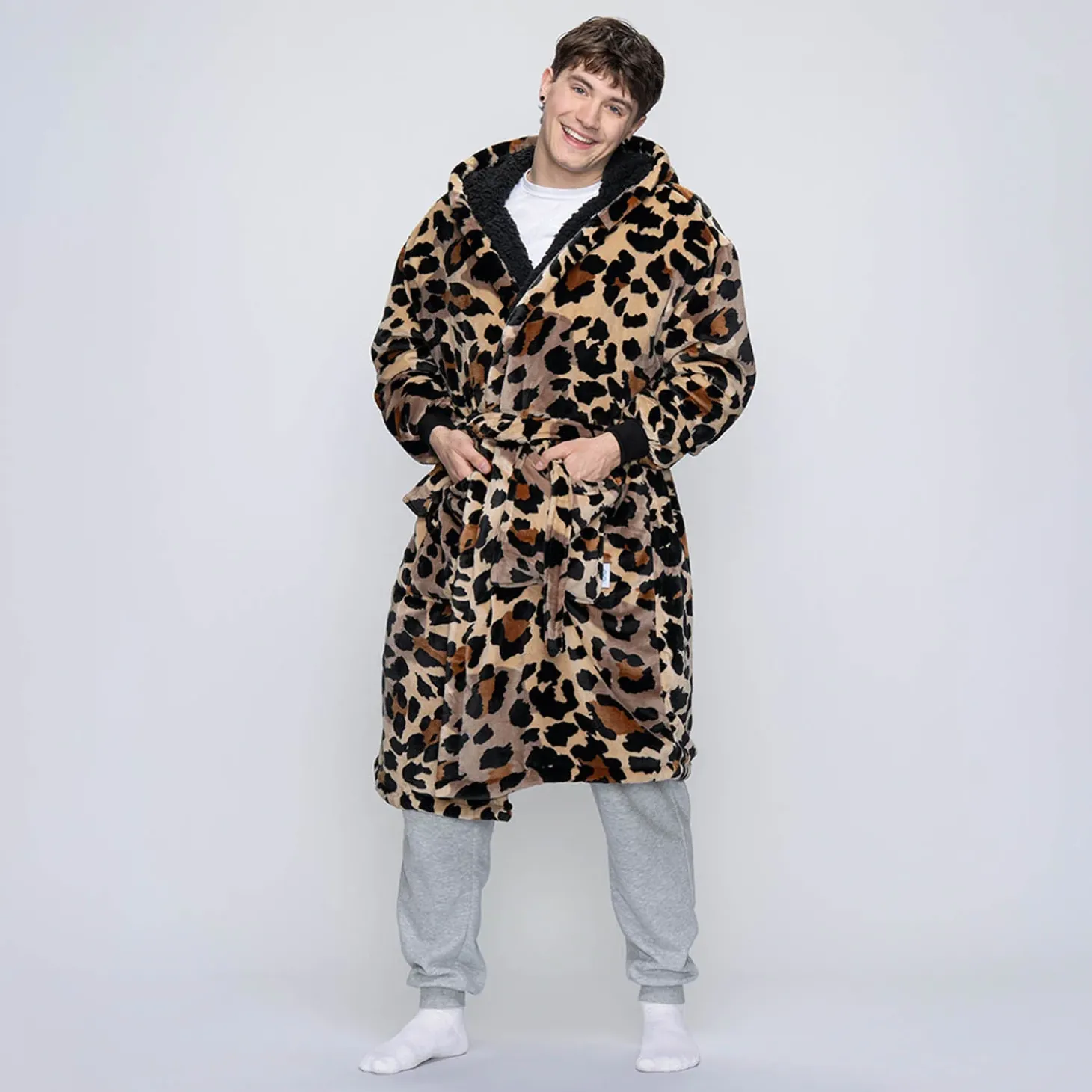 Leopard Sherpa Dressing Gown
