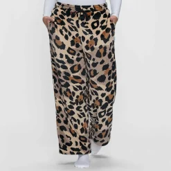 Leopard Sherpa Wide Leg Pant