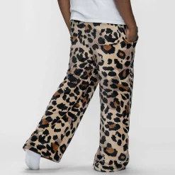 Leopard Sherpa Wide Leg Pant