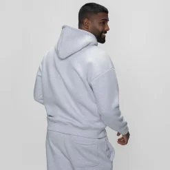Light Grey Marle Fleece Hoodie