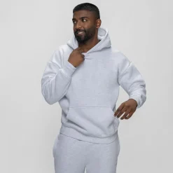 Light Grey Marle Fleece Hoodie