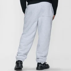Light Grey Marle Sherpa Lined Cuff Trackpant