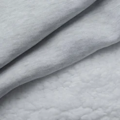 Light Grey Marle Sherpa Lined Fleece Hoodie