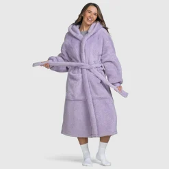 Lilac Fluffy Dressing Gown