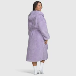 Lilac Fluffy Dressing Gown