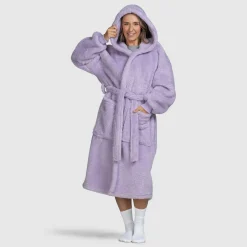 Lilac Fluffy Dressing Gown