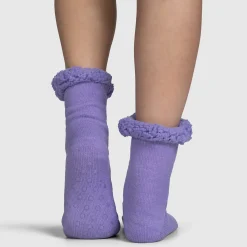 Lilac Sherpa Socks