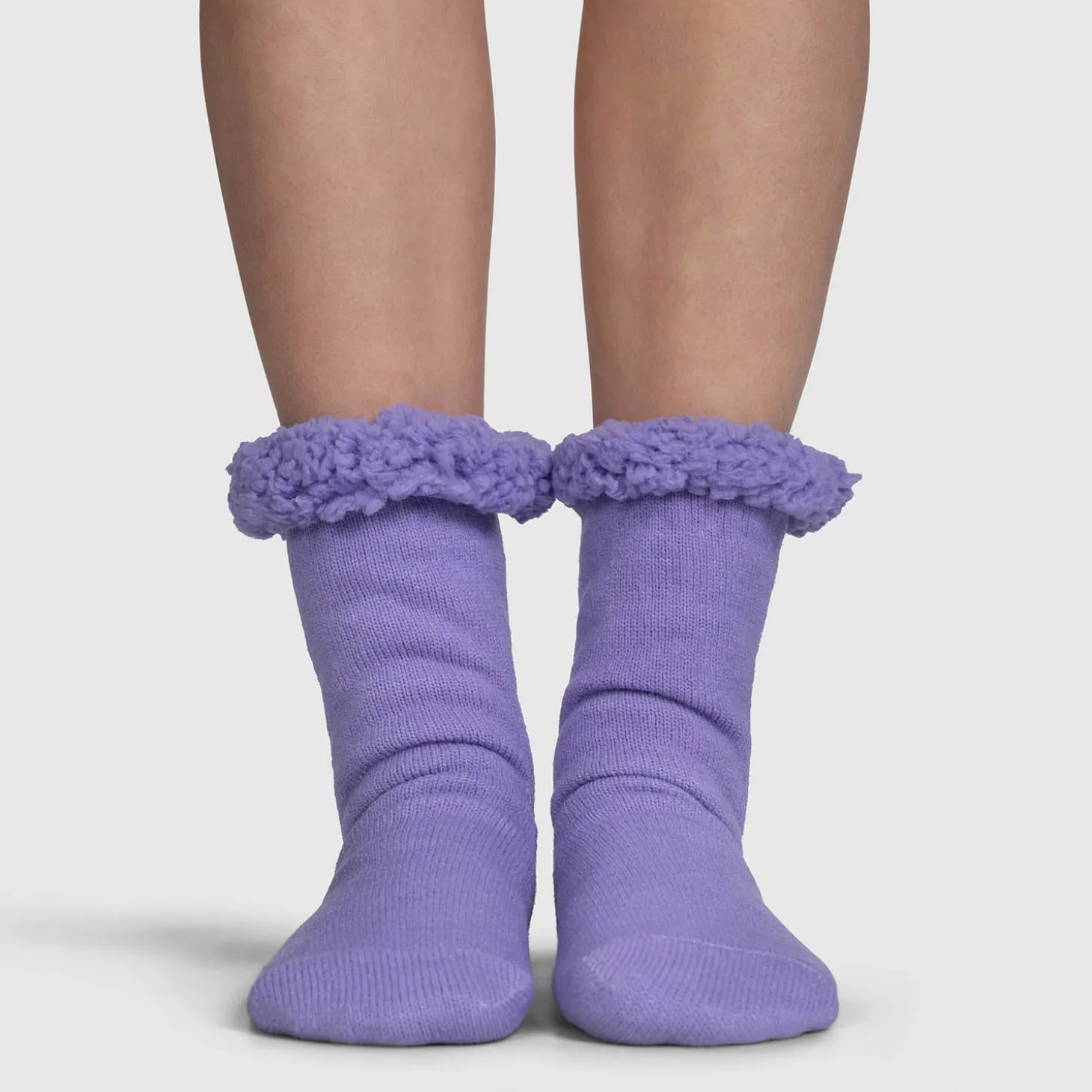 Lilac Sherpa Socks