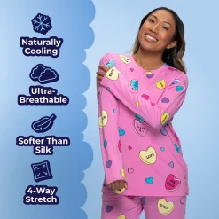 Love Candy Cooling Long Sleeve PJ Top