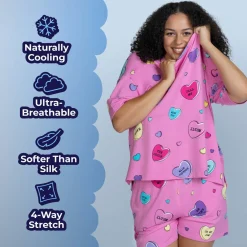 Love Candy Cooling Short Sleeve PJ Top