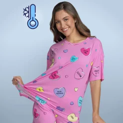 Love Candy Cooling Short Sleeve PJ Top