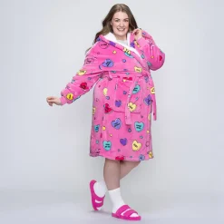 Love Candy Sherpa Dressing Gown