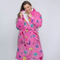 Love Candy Sherpa Dressing Gown