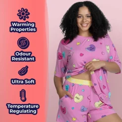 Love Candy Warming Short Sleeve PJ Top