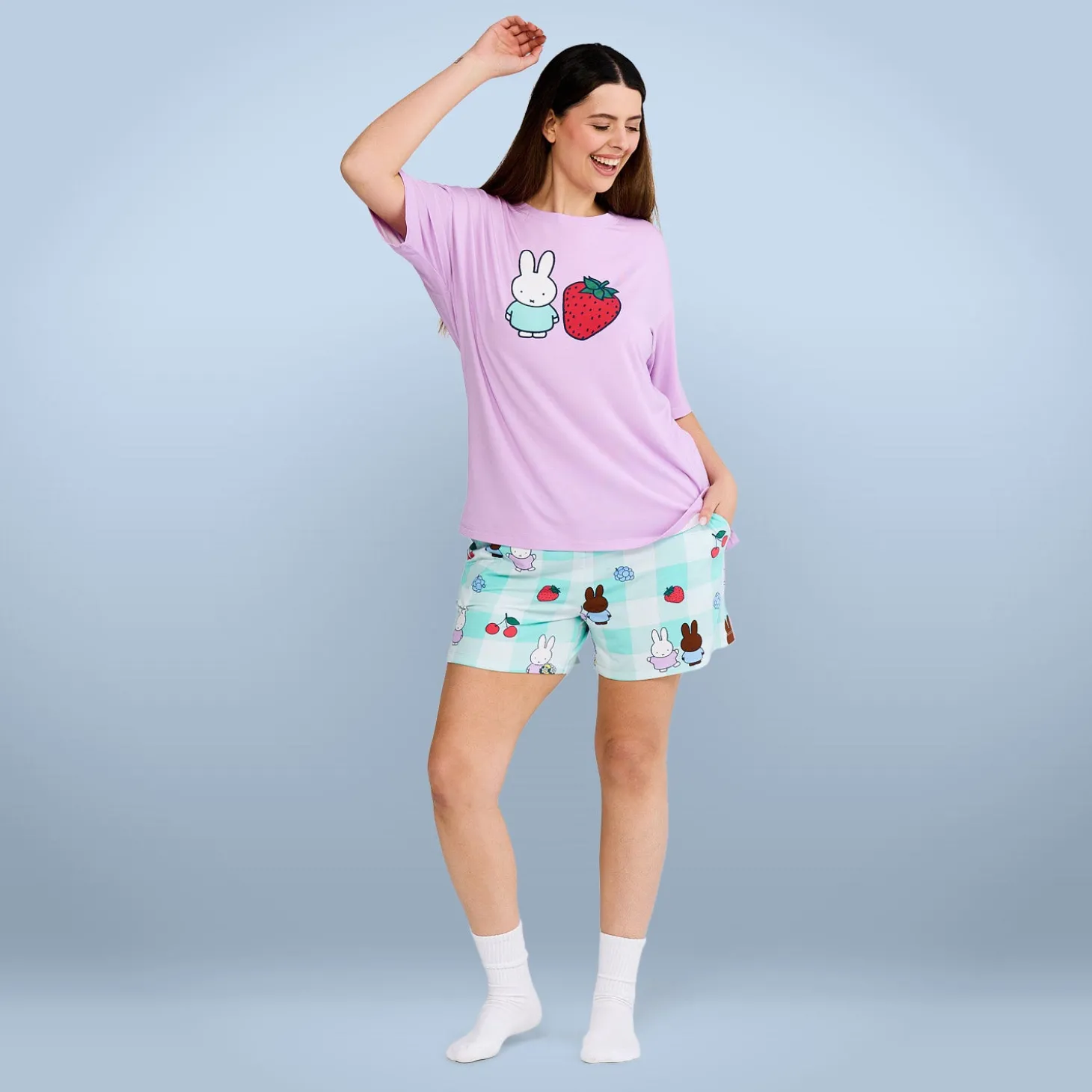 Miffy Fruit Cooling Short Sleeve PJ Top Licensed