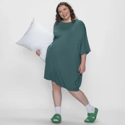 Moss Green OO Sleep Tee Nightie