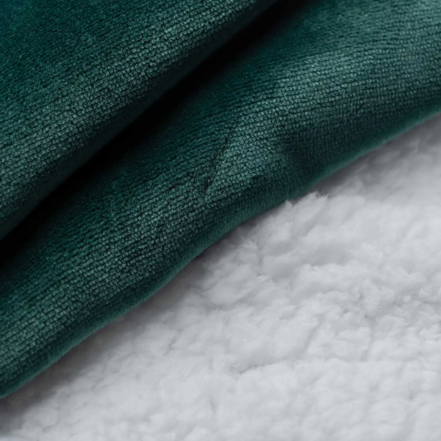 Moss Green Sherpa Cuffed Pant