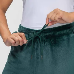 Moss Green Sherpa Cuffed Pant