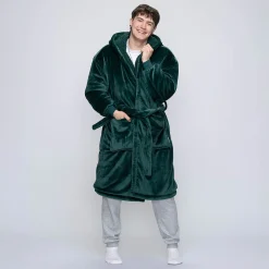 Moss Green Sherpa Dressing Gown