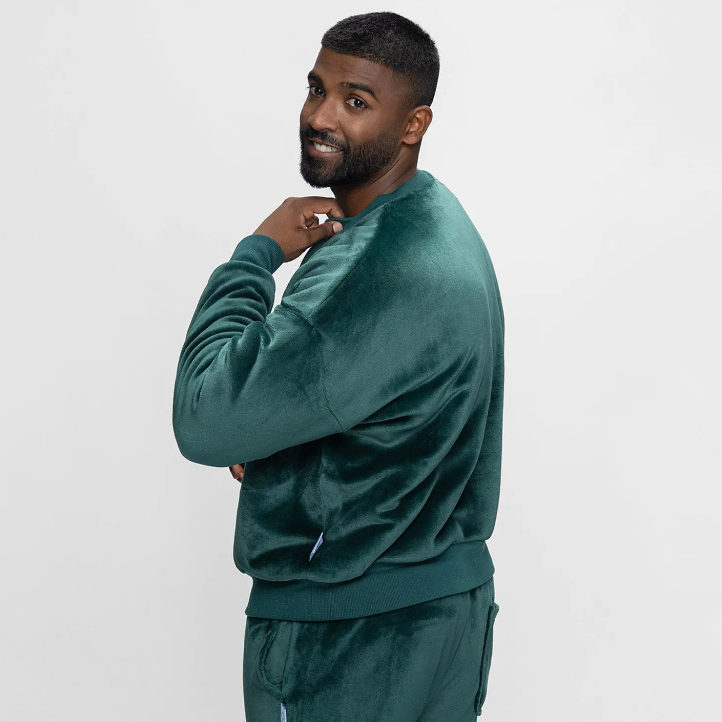 Moss Green Sherpa Jumper