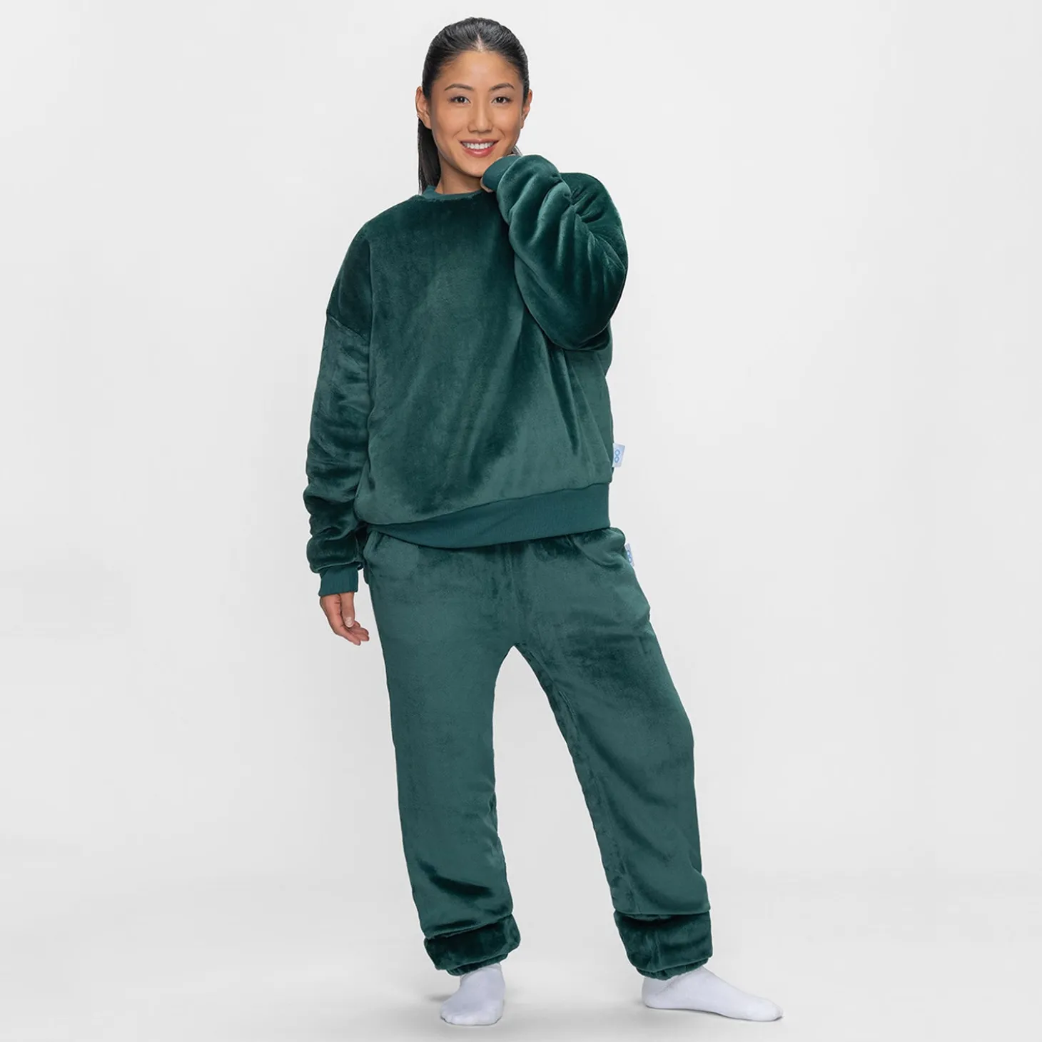 Moss Green Sherpa Jumper