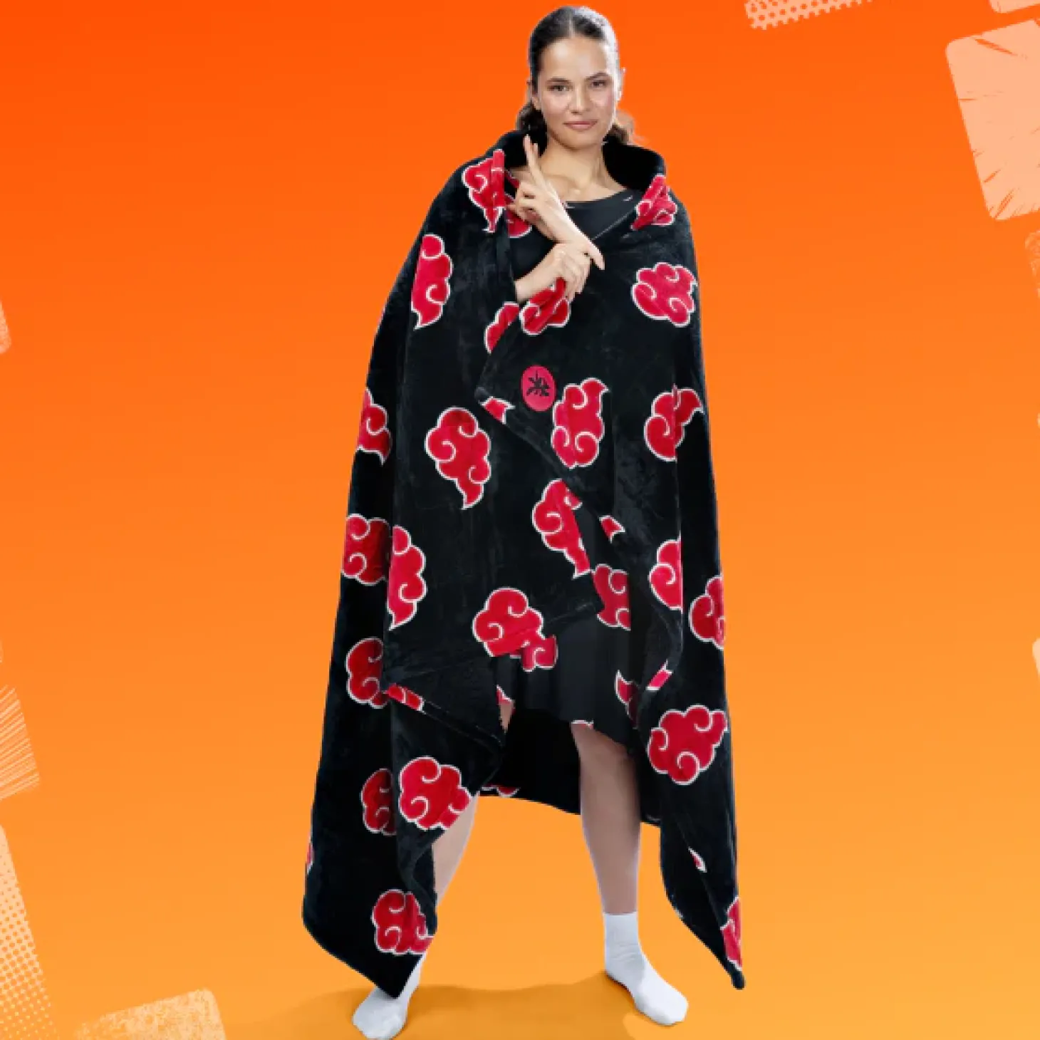 Naruto Itachi Akatsuki Sherpa Blanket Licensed