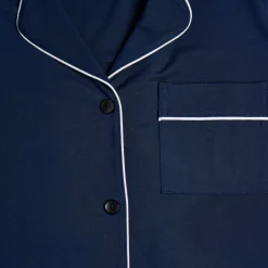 Navy Button Up Nightshirt