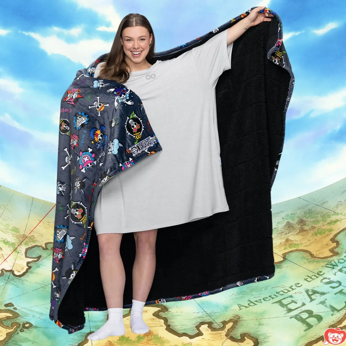 ONE PIECE Group Sherpa Blanket Licensed