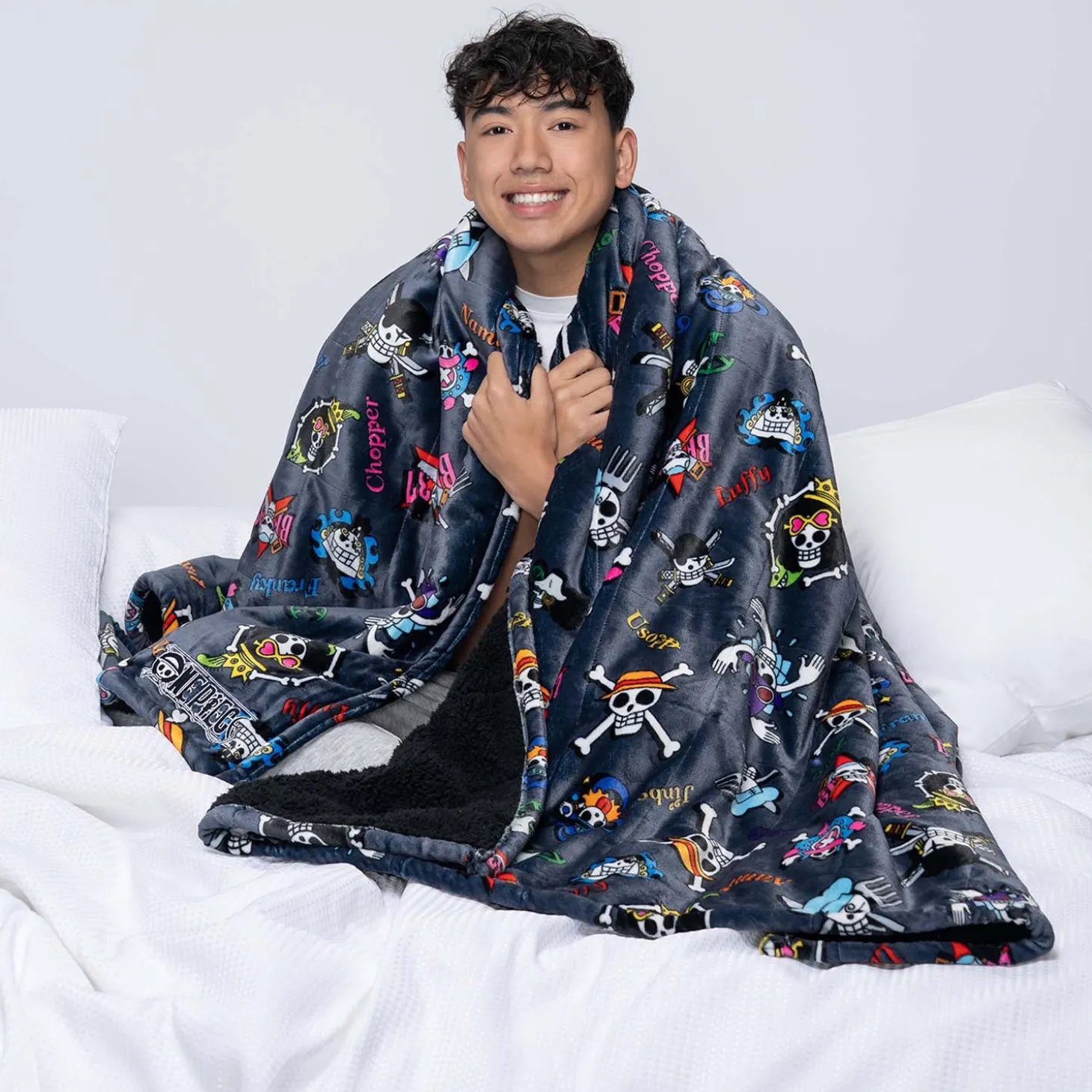 ONE PIECE Group Sherpa Blanket Licensed