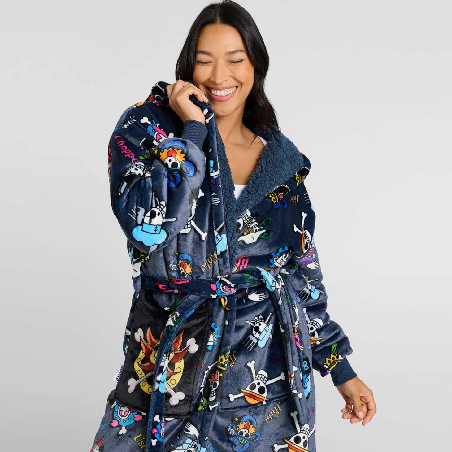 ONE PIECE Group Sherpa Dressing Gown Licensed
