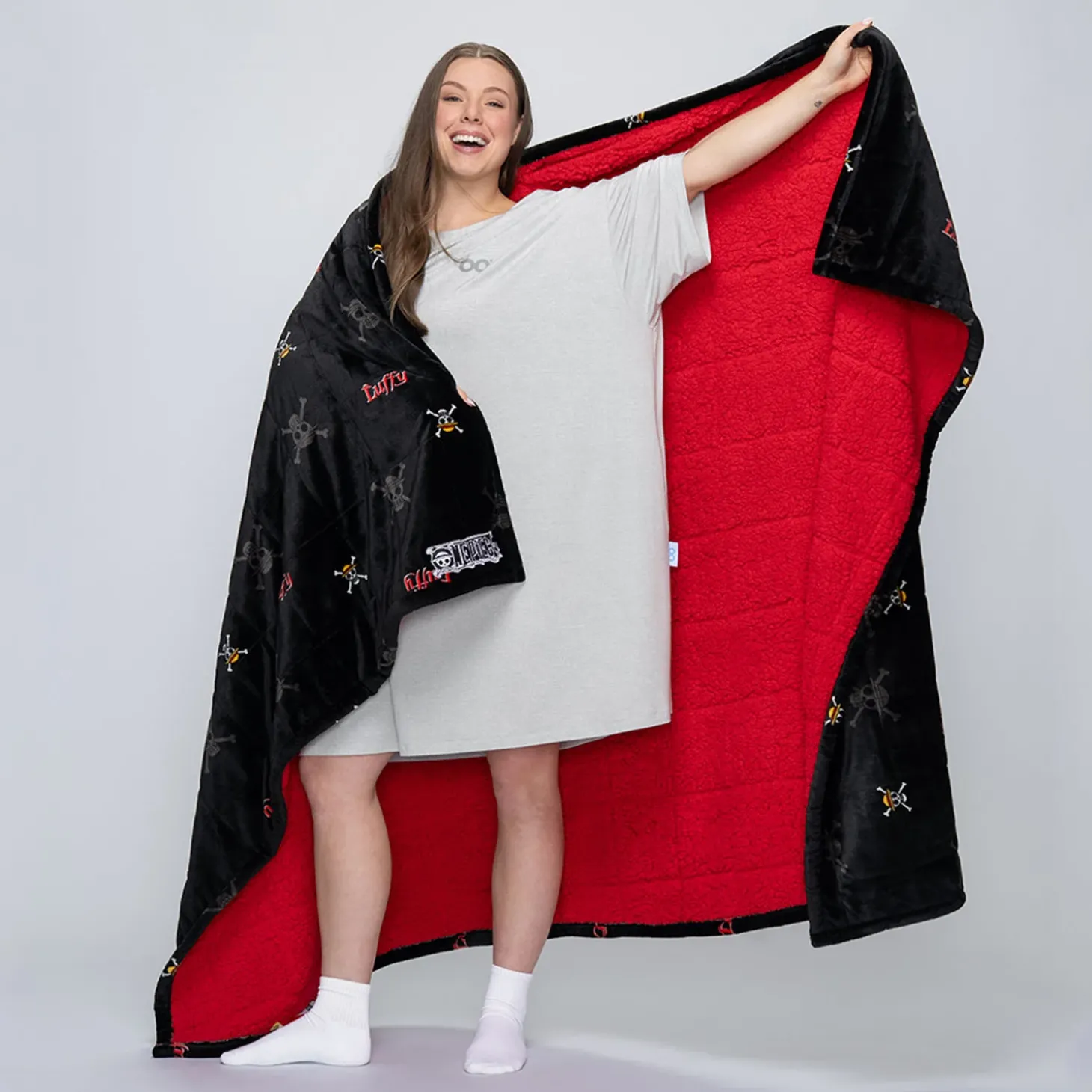 ONE PIECE Luffy Sherpa Blanket Licensed