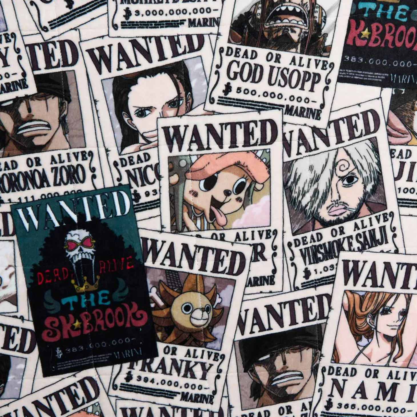 ONE PIECE Wanted Poster Sherpa Blanket Licensed