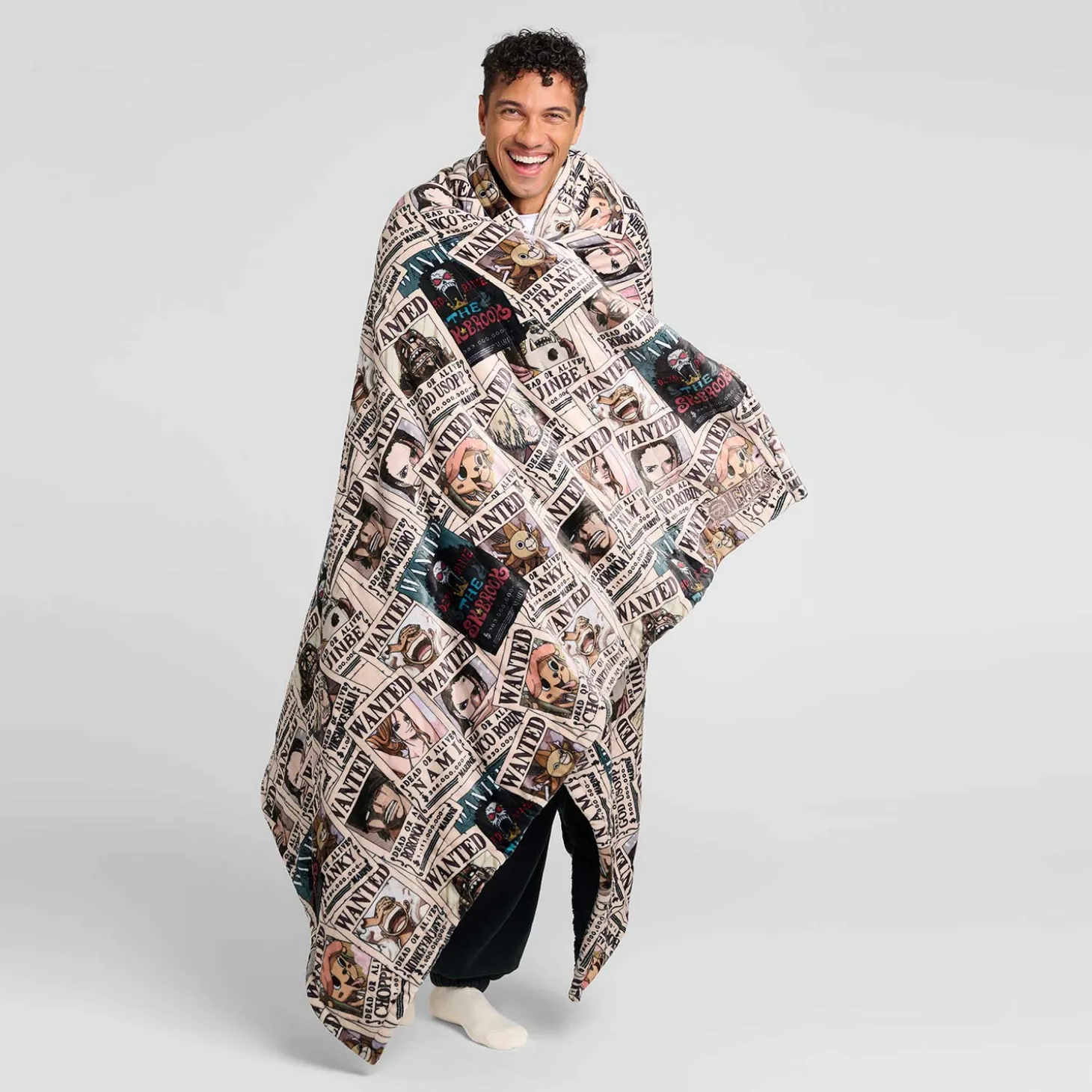 ONE PIECE Wanted Poster Sherpa Blanket Licensed