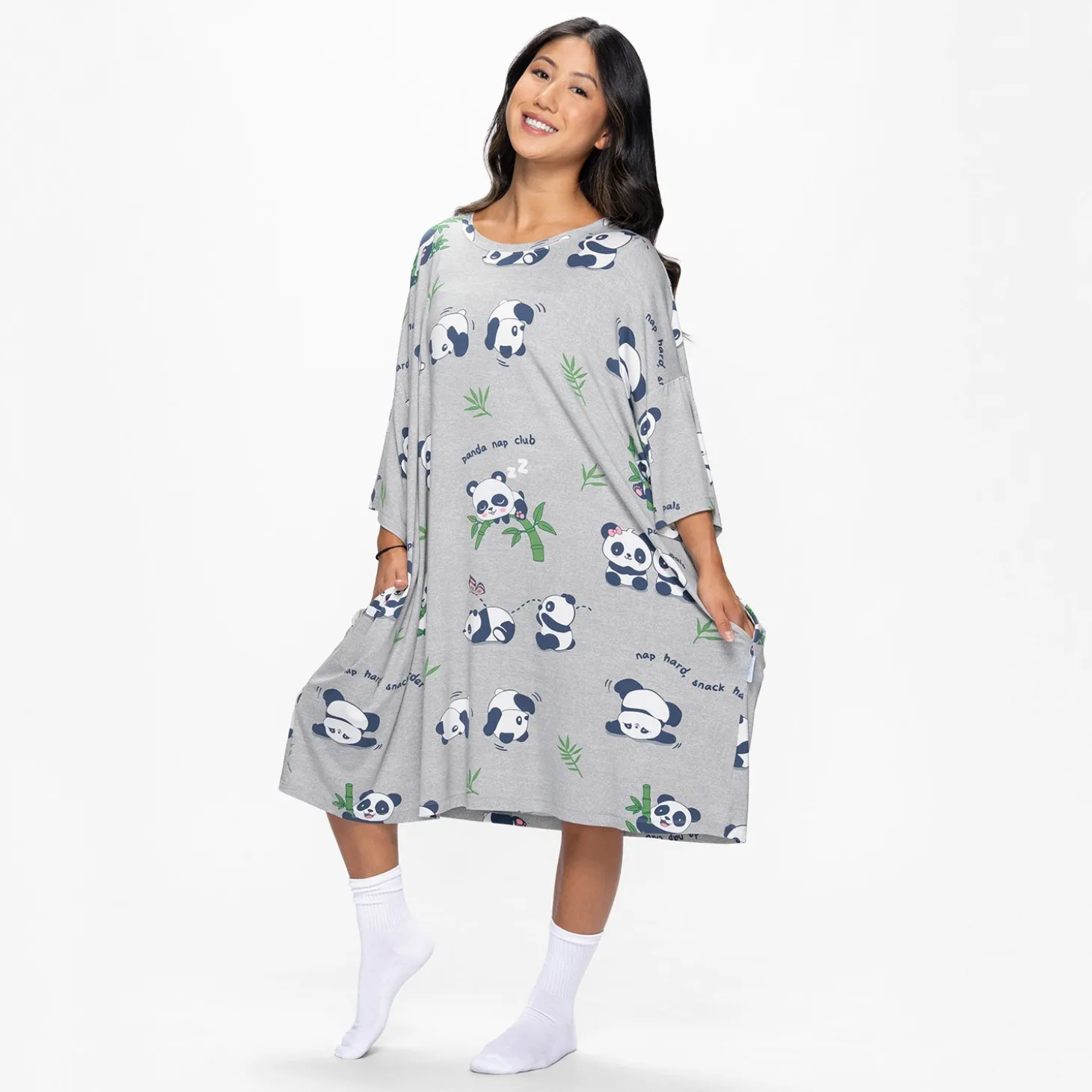 Panda Play Sleep Tee Nightie