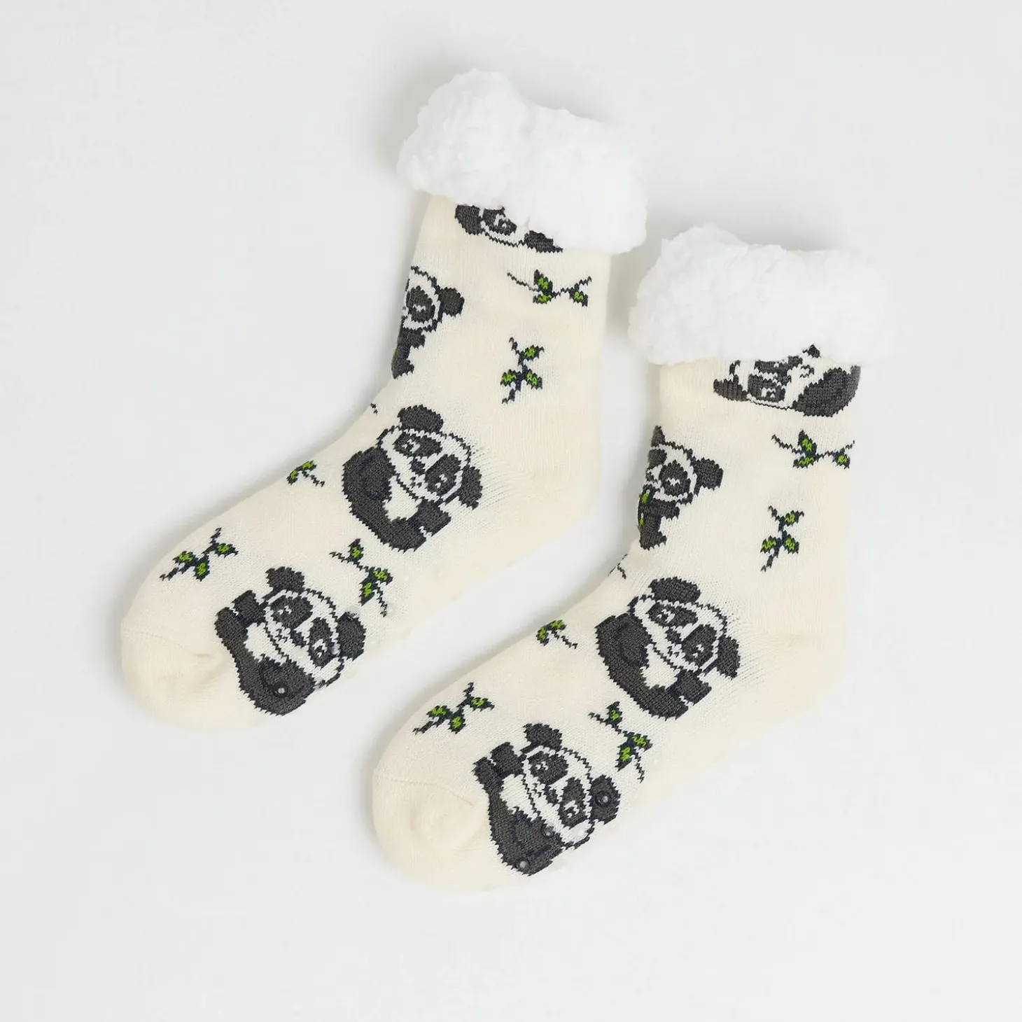 Panda Sherpa Socks