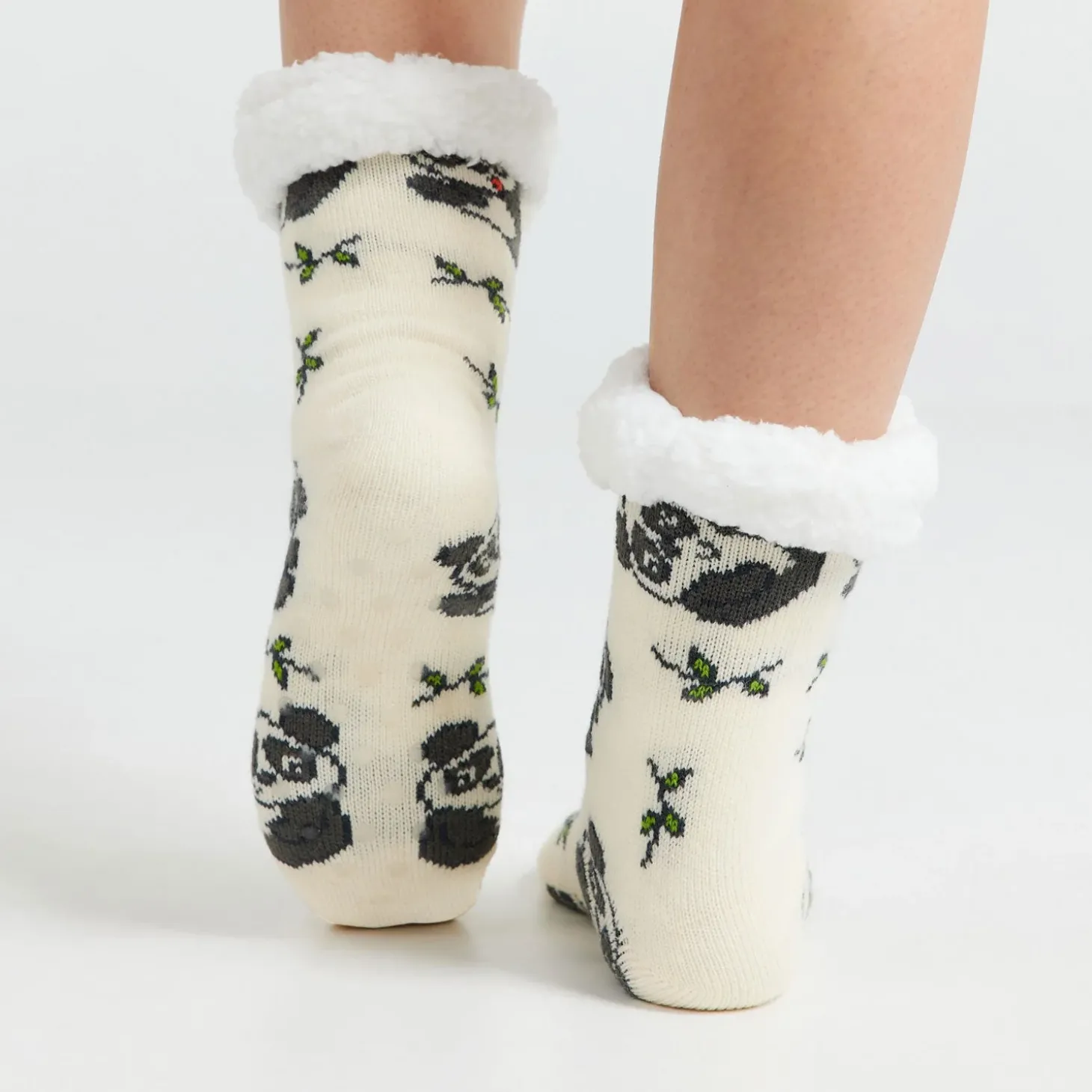 Panda Sherpa Socks